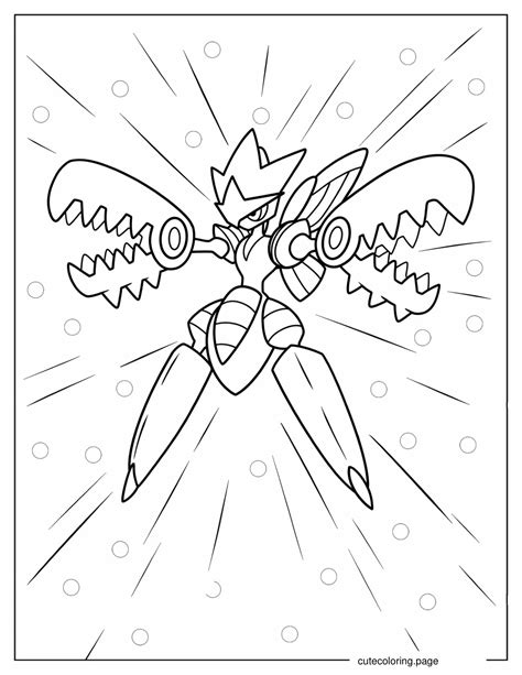 mega scizor coloring page|mega pokemon coloring page.